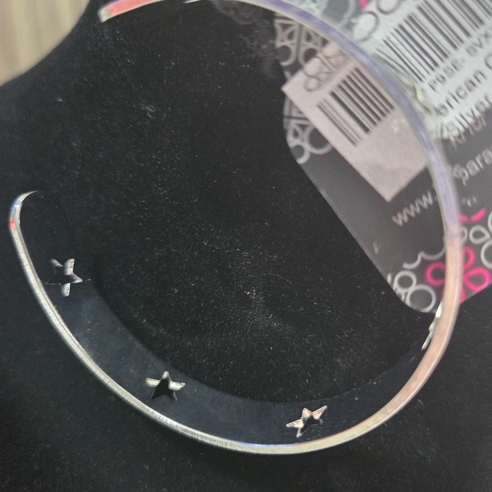 207# Paparazzi Silver Starry Cuff Bracelet